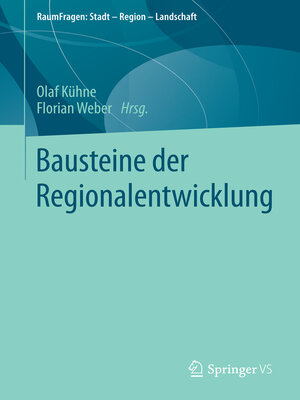 cover image of Bausteine der Regionalentwicklung